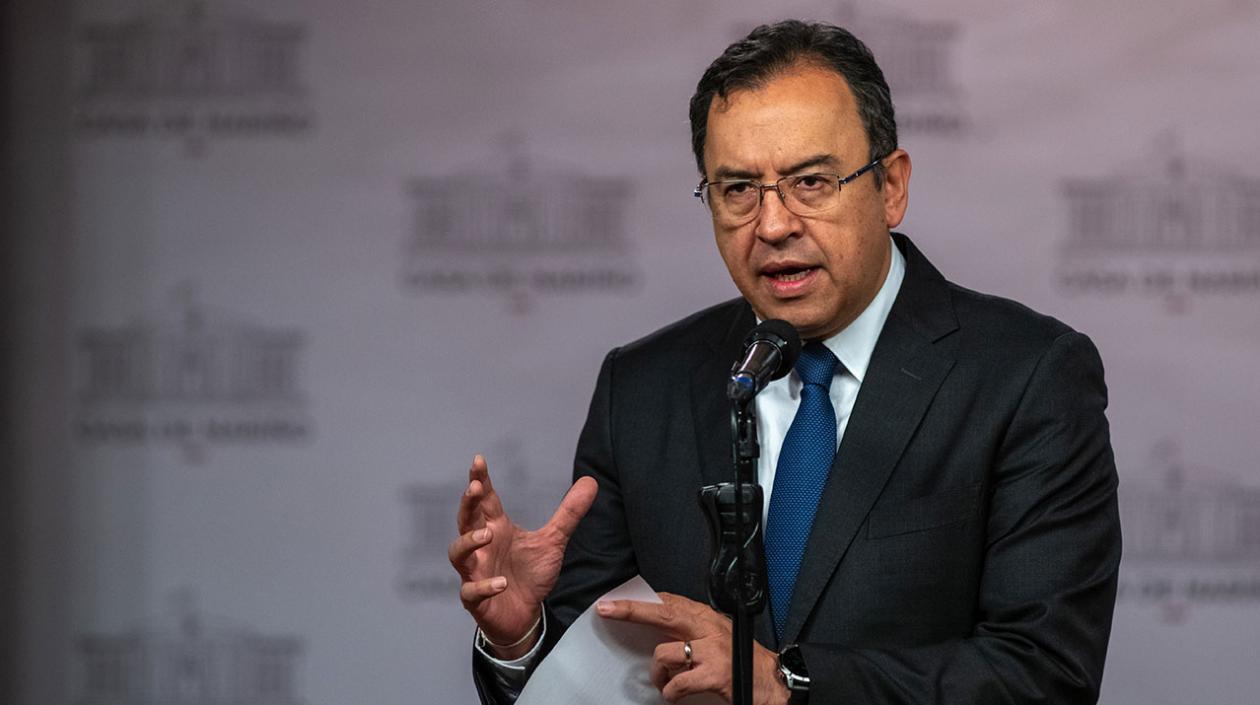 El Ministro del Interior, Alfonso Prada.