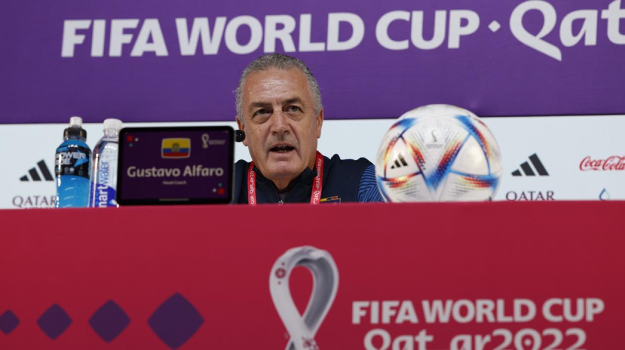 El técnico de Ecuador, Gustavo Alfaro.