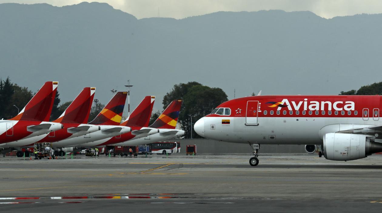 Aviones de Avianca.