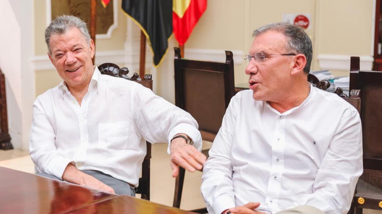 Juan Manuel Santos y Roy Barreras. 