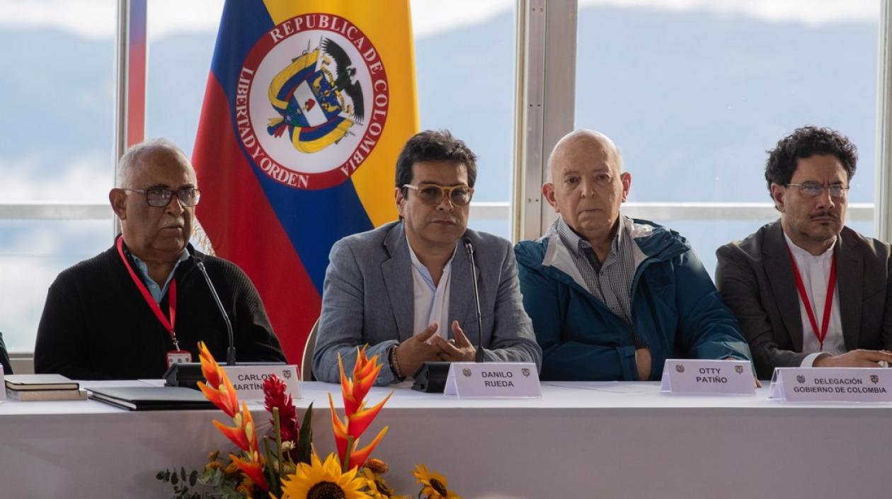 Carlos Martínez, Danilo Rueda, Otty Patiño e Iván Cepeda.