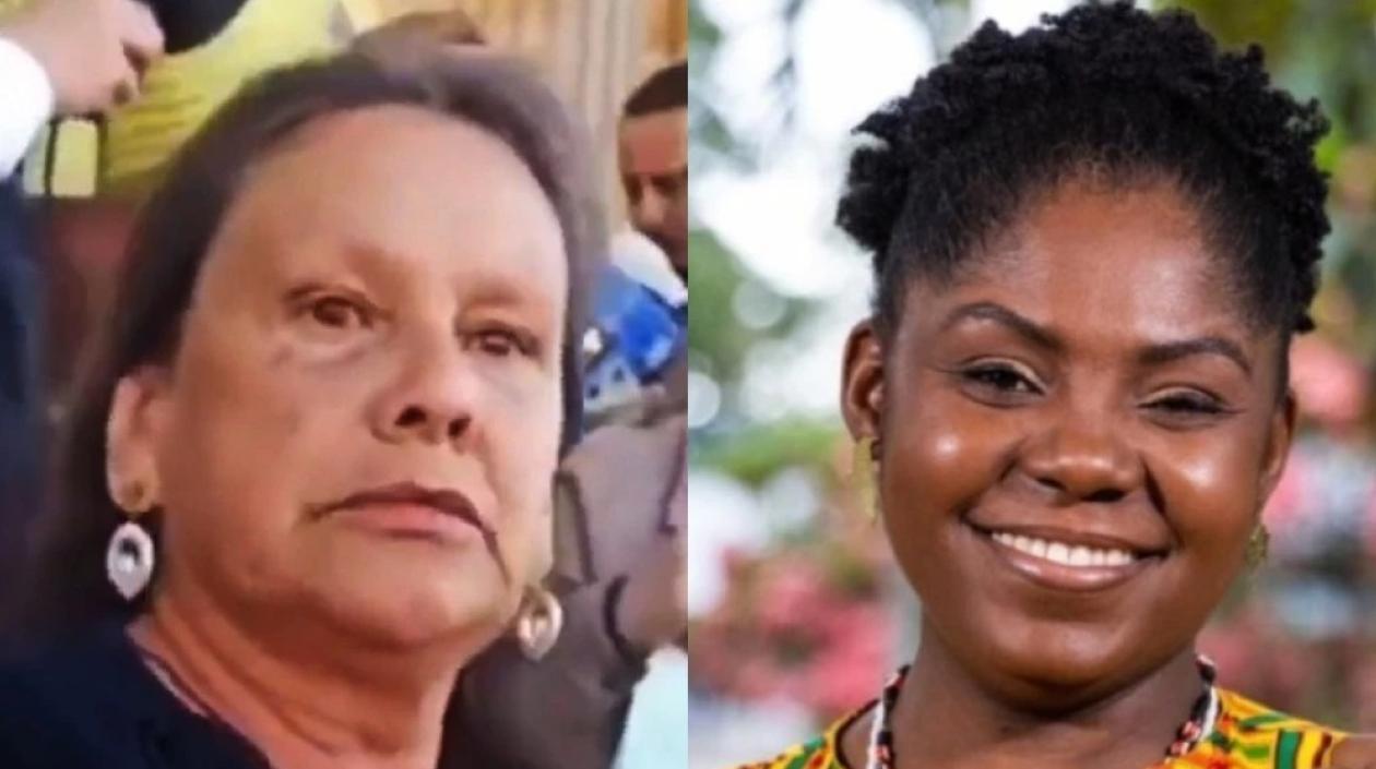 Luz Fabiola Rincón y Francia Márquez.