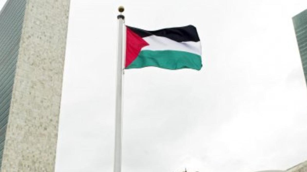 La bandera de Palestina.