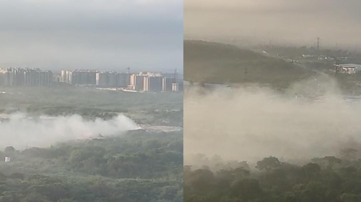 Quemas en el norte de Barranquilla.