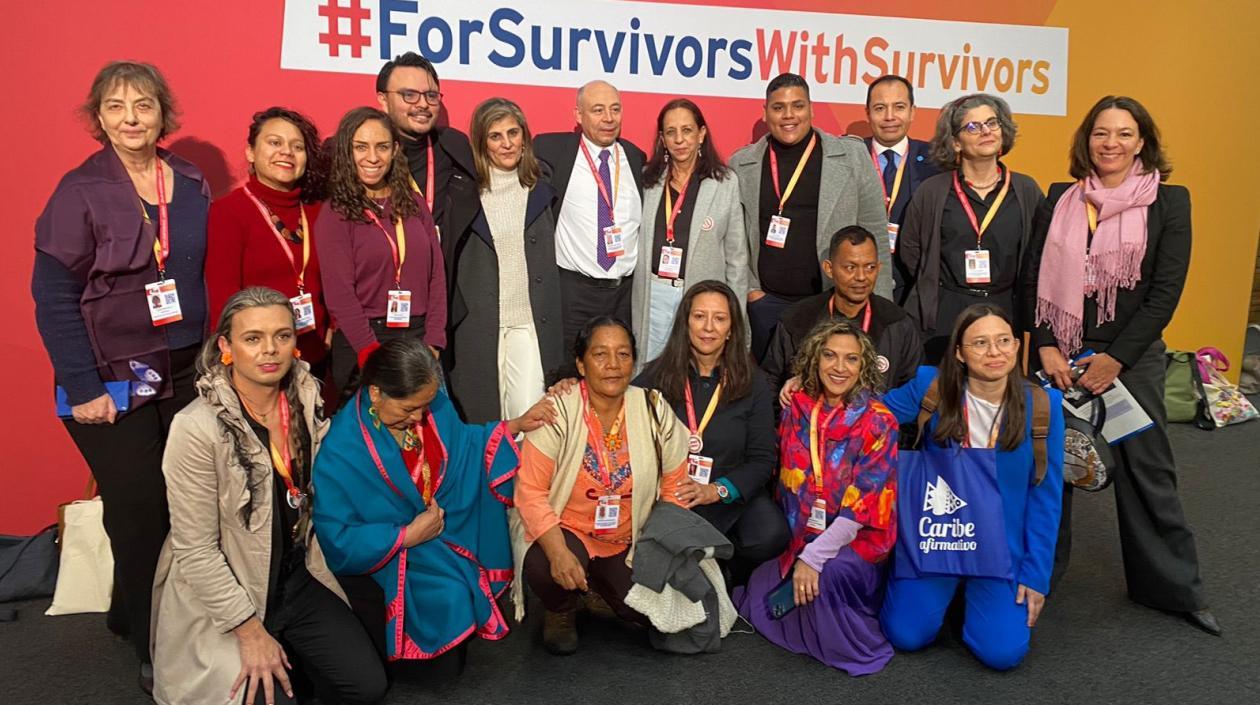 Delegación de Colombia en la conferencia en Londres.