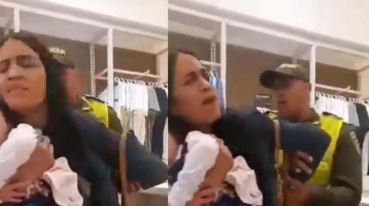 Momento en que sacan a Wendy Norelys.