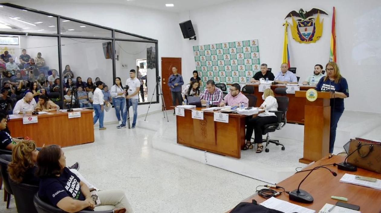 Sesión en el Concejo de Barranquilla.