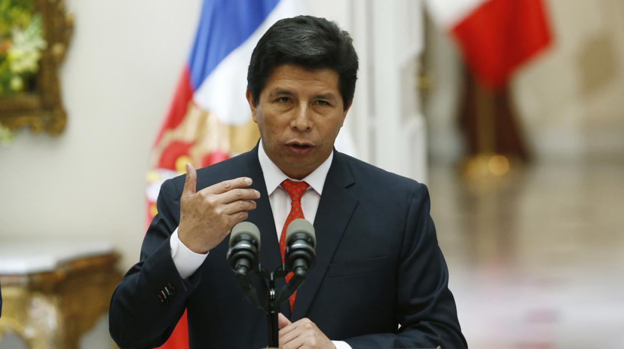 El presidente de Perú, Pedro Castillo.