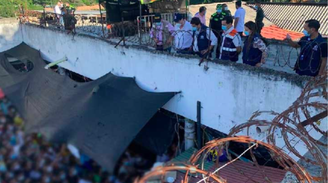 Imagen del hacinamiento.