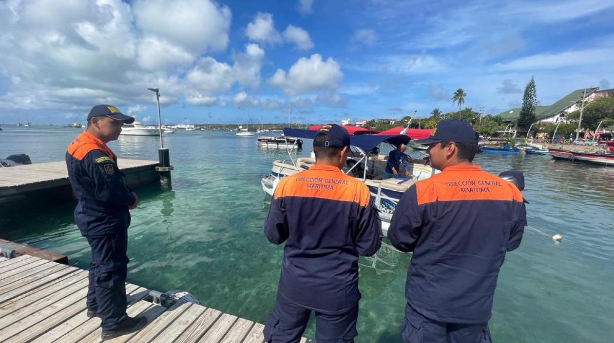 Personal de Dimar en San Andrés Islas.