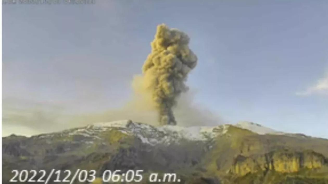Volcán Nevado del Ruiz.