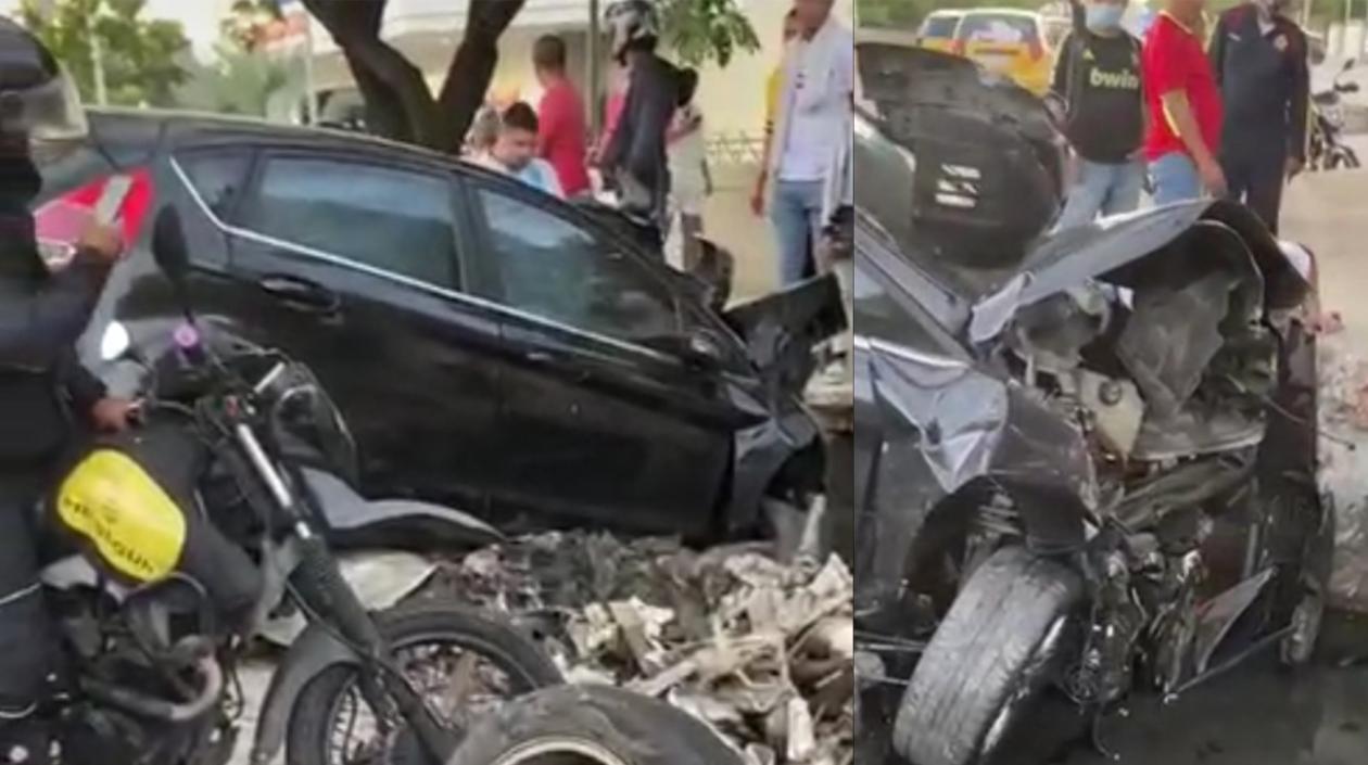 Imágenes del accidente.