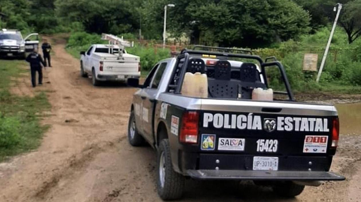 Policía de México en el epicentro de la incursión armada.