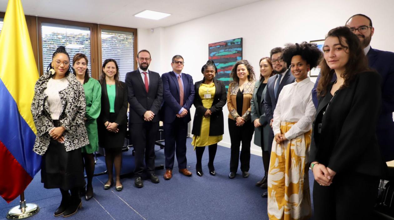 Francia Márquez en su visita a Ginebra.