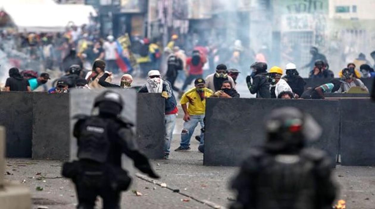 Actos vandálicos de la 'Primera Línea'.