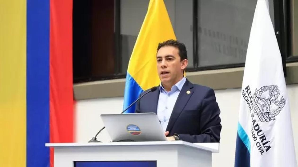 El registrador nacional del Estado Civil, Alexander Vega Rocha,