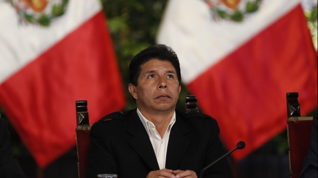 Pedro Castillo, destituido presidente de Perú.