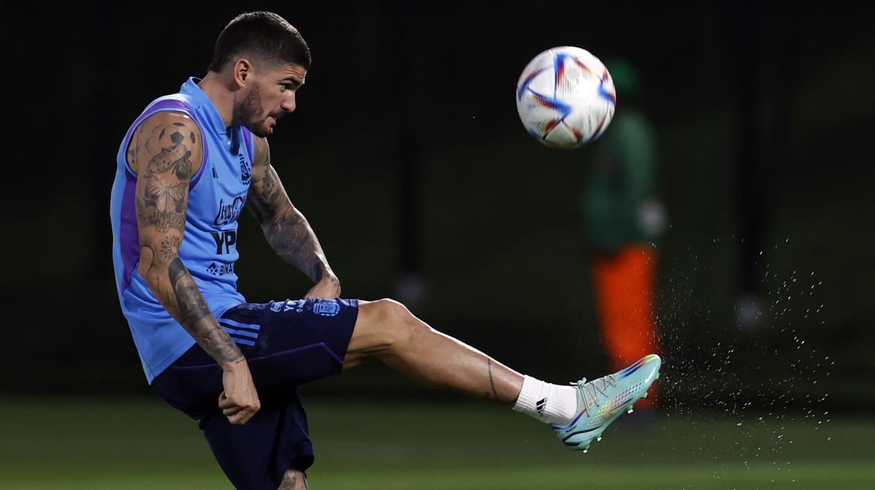 Rodrigo De Paul, mediocampista de la selección Argentina.