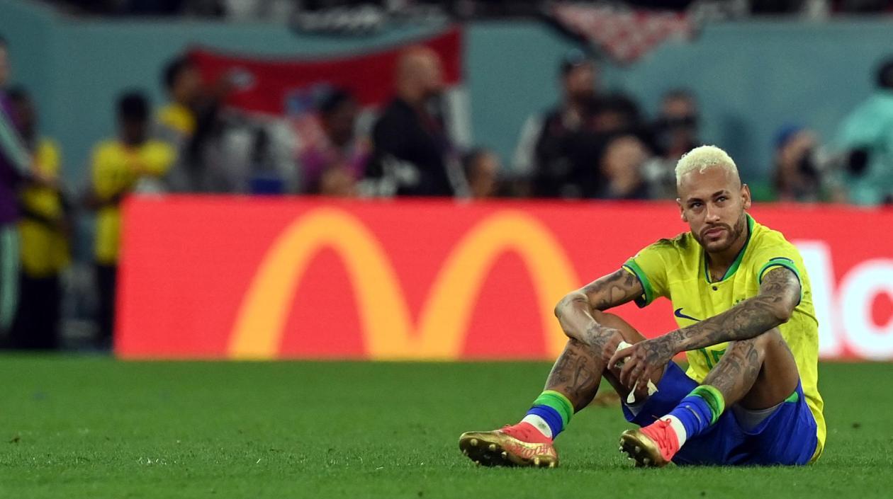 Neymar tras la eliminación de este viernes ante Croacia.