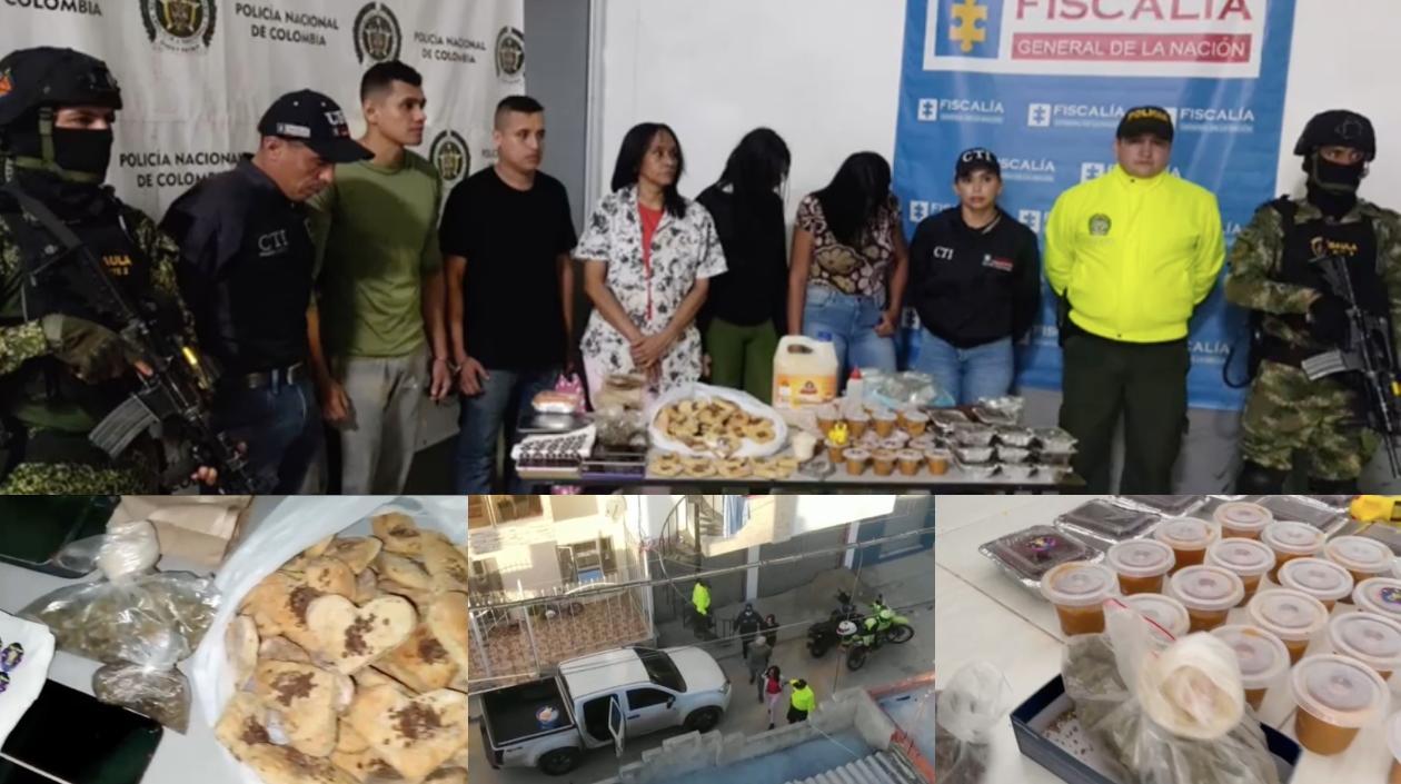 Los capturados y los dulces con marihuana.