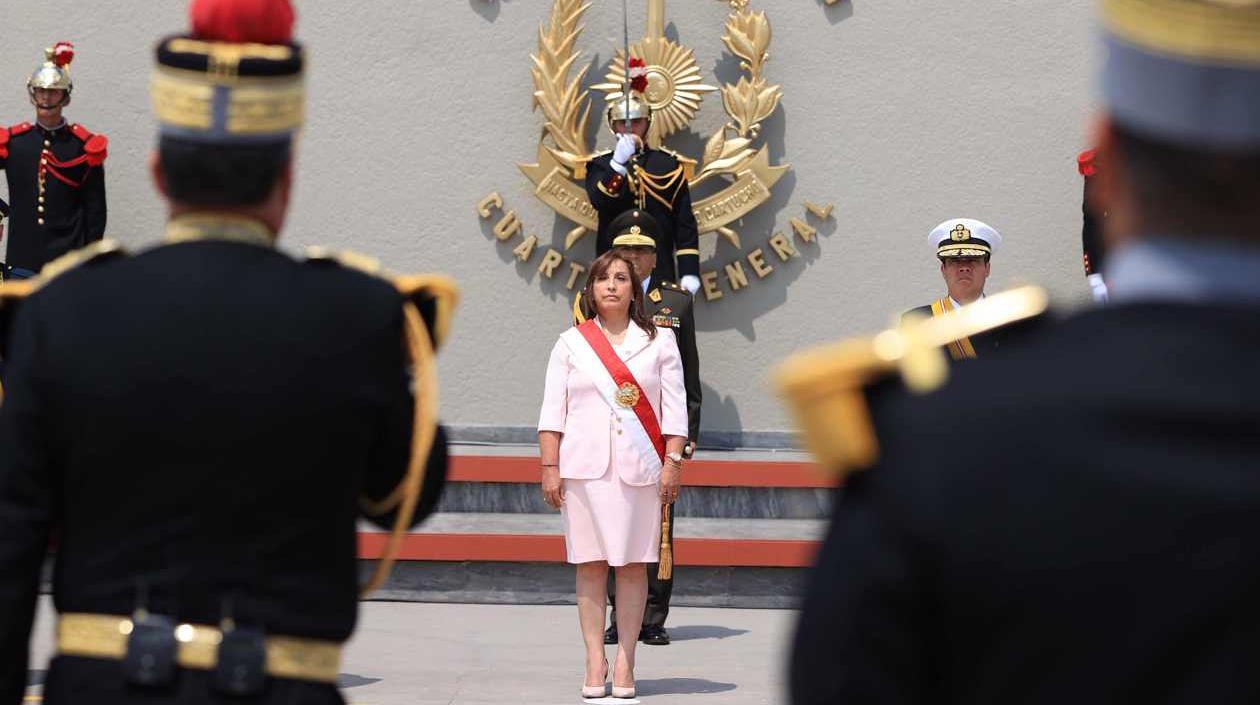La presidenta de Perú, Dina Boluarte.