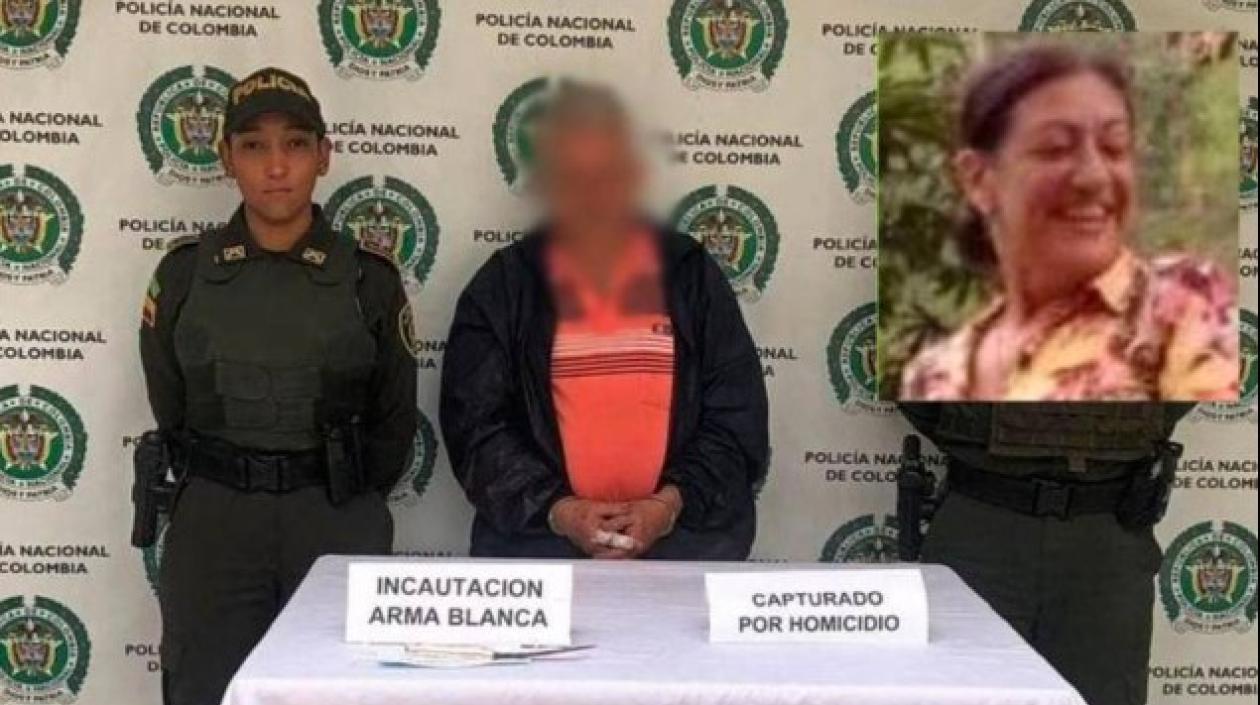 El señalado homicida de Clara Marleni Aristizábal Arcila (en el recuadro) fue capturado por las autoridades. 