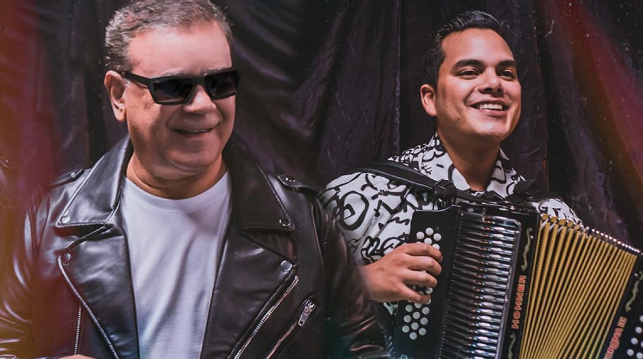 Ivánn Villazón y su acordeonero Isaac Calvo.