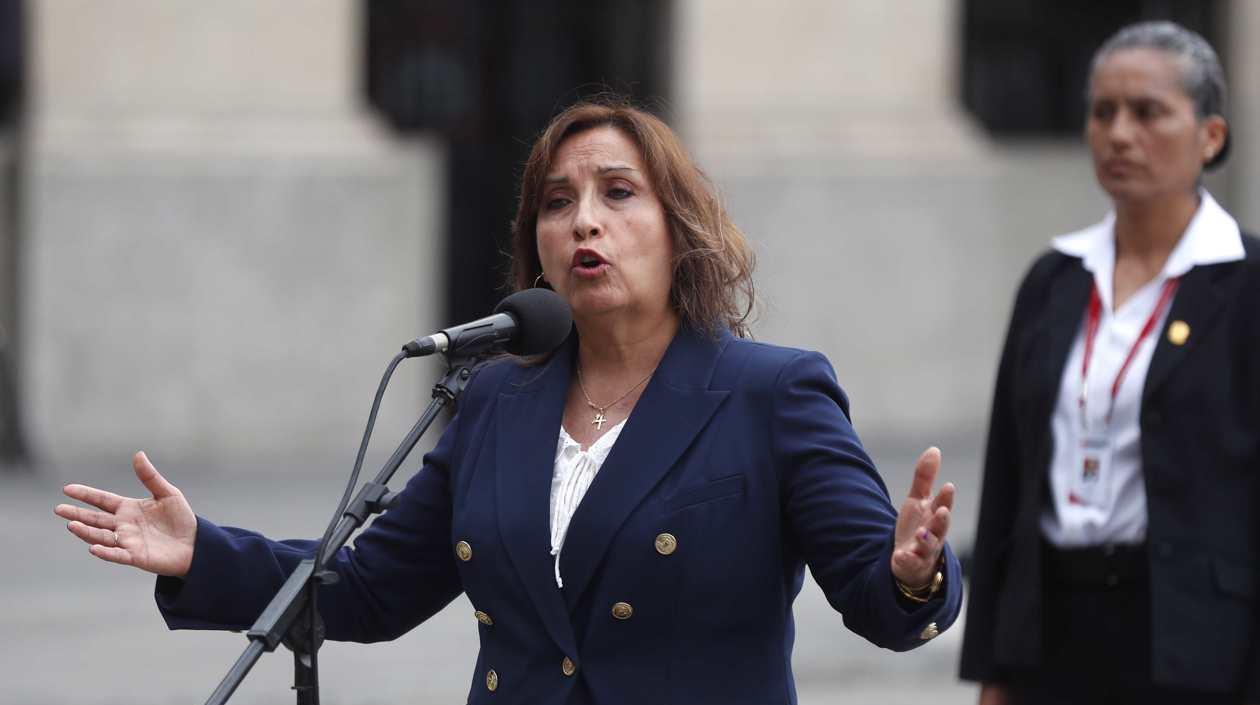 La presidenta peruana, Dina Boluarte.