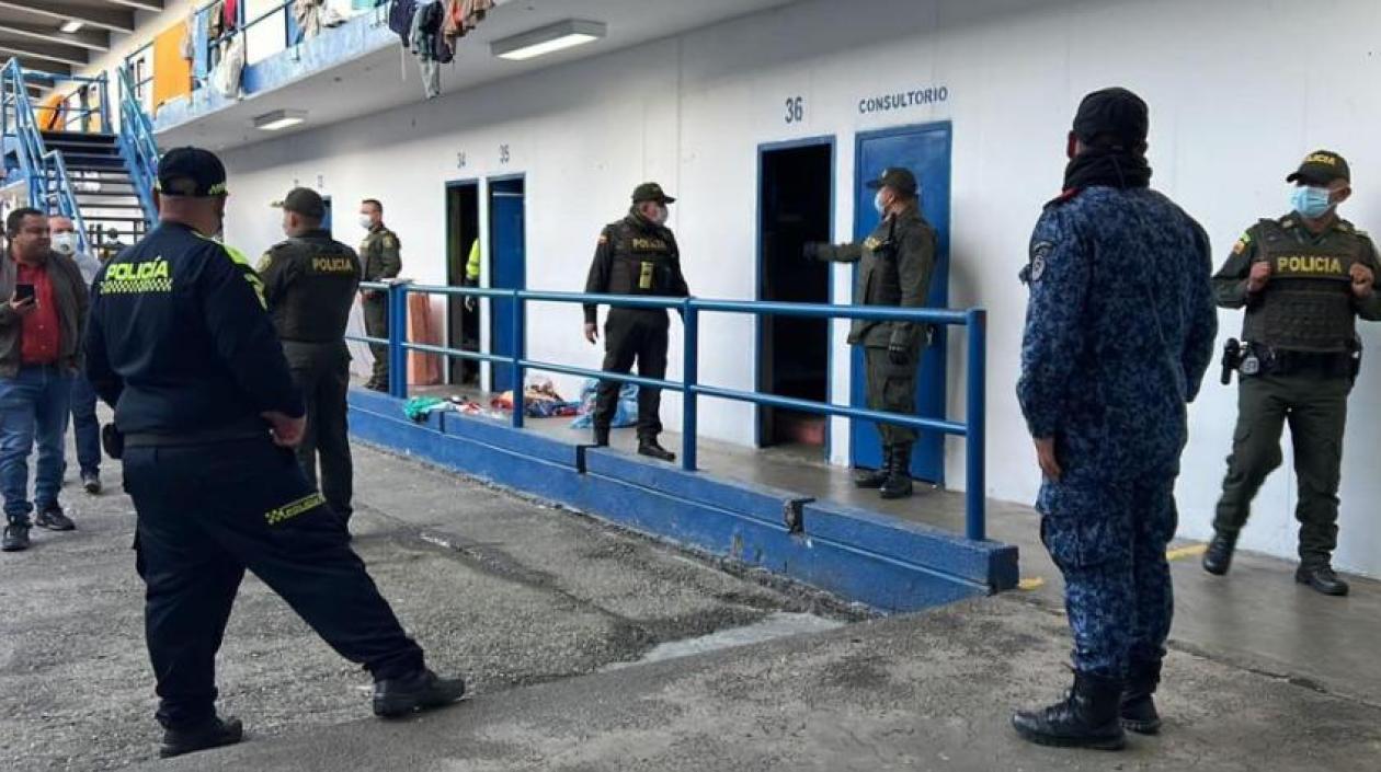 Operativo de la Policía.  