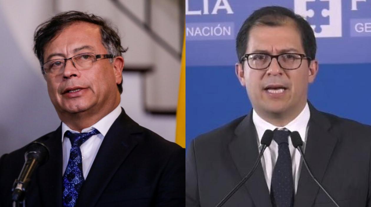 Presidente Gustavo Petro y Fiscal Francisco Barbosa.