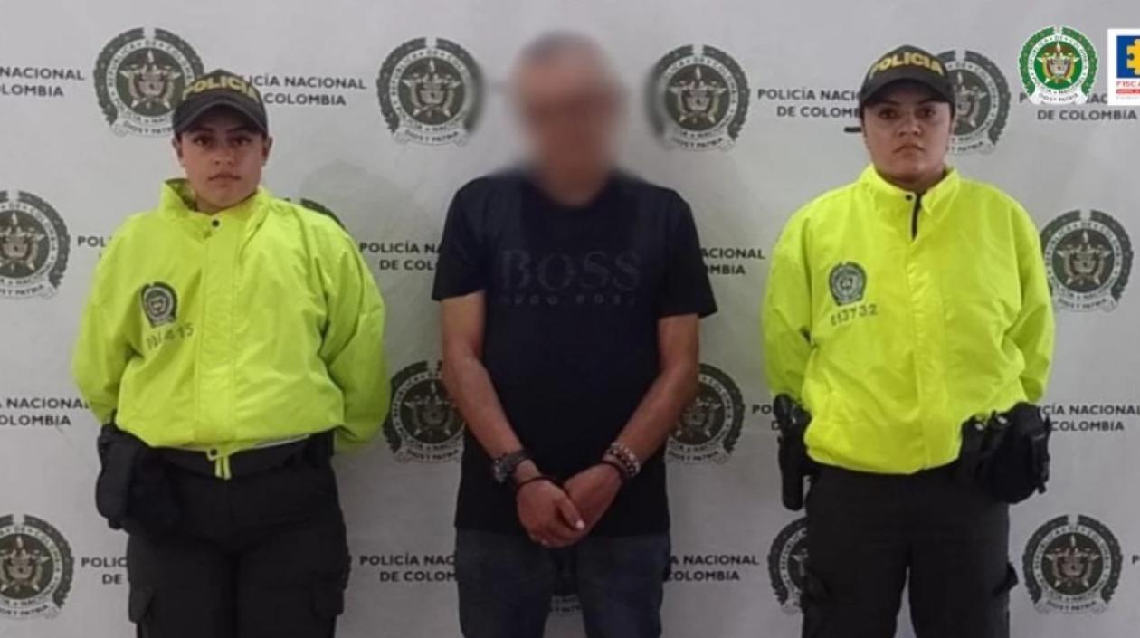 Uno de los capturados por la Policía.