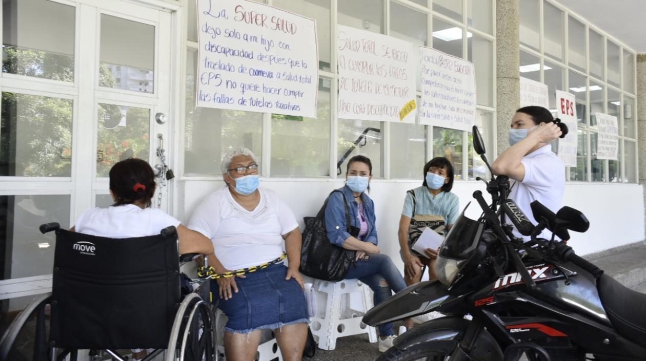 Protesta en la Supersalud