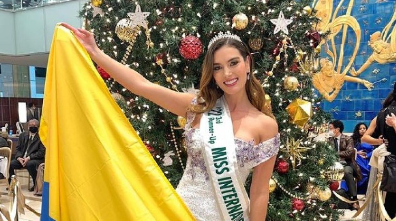 Natalia López, representante de Colombia en Miss International.