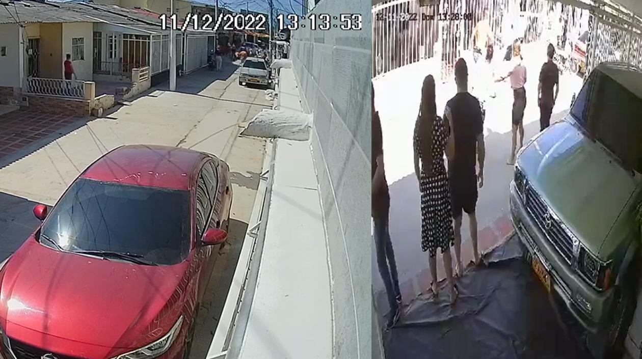 Momento en que se presentó la riña. 