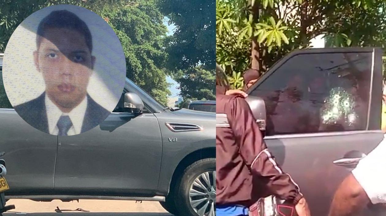 Jorge Mauricio Salazar López fue atacado a bala cuando conducía esta camioneta. 