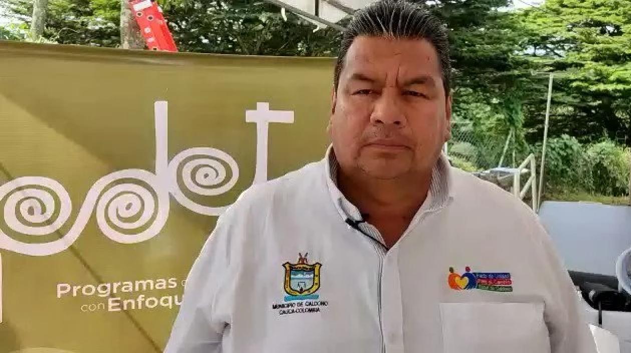 José Vicente Otero, alcalde de Caldono.