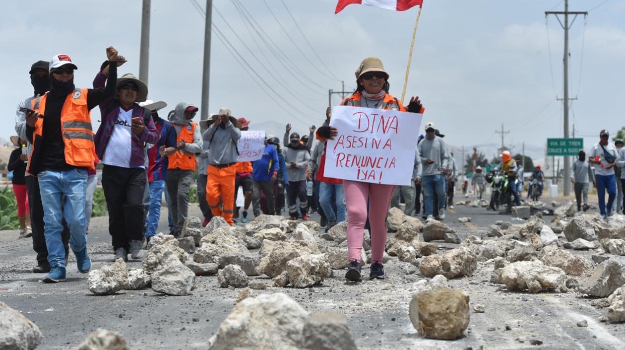 Imagen de los disturbios.