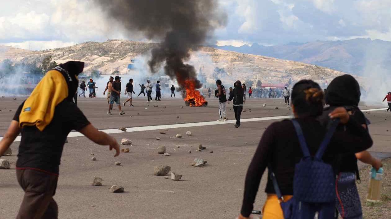 Imagen de disturbios.