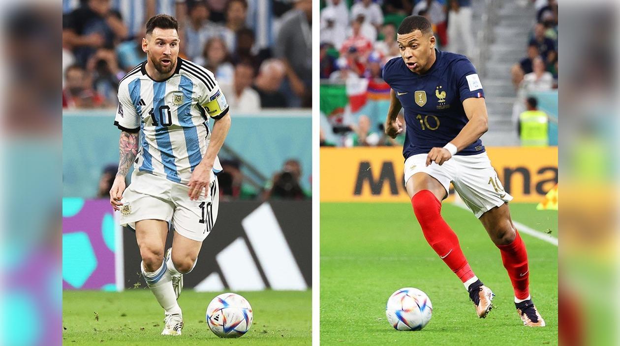 Lionel Messi y Kylian Mbappé.