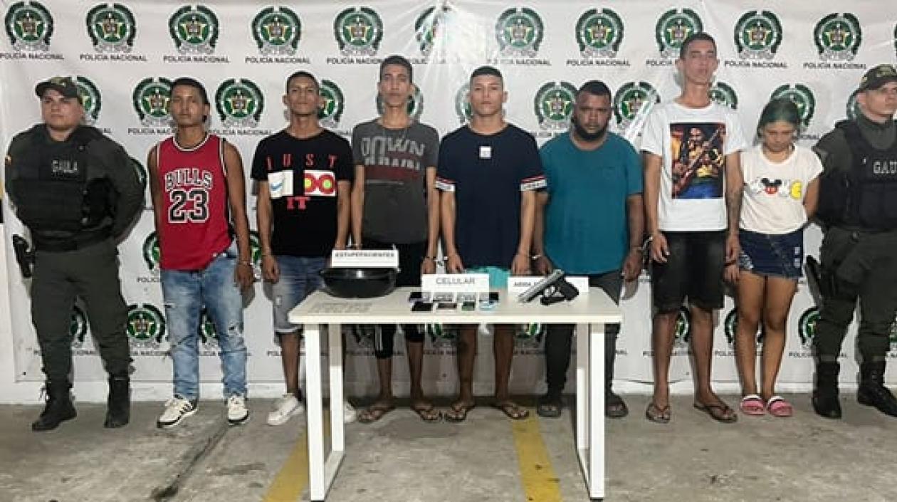 Los capturados quedaron a disposición de la Fiscalía. 