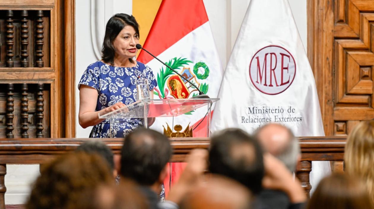 La canciller de Perú, Ana Cecilia Gervasi.