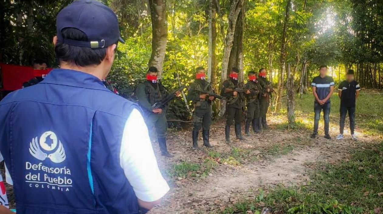 Acto de liberación.