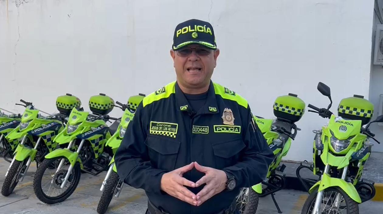 Jesús de Los Reyes, Subcomandante de la Policía Metropolitana de Barranquilla.