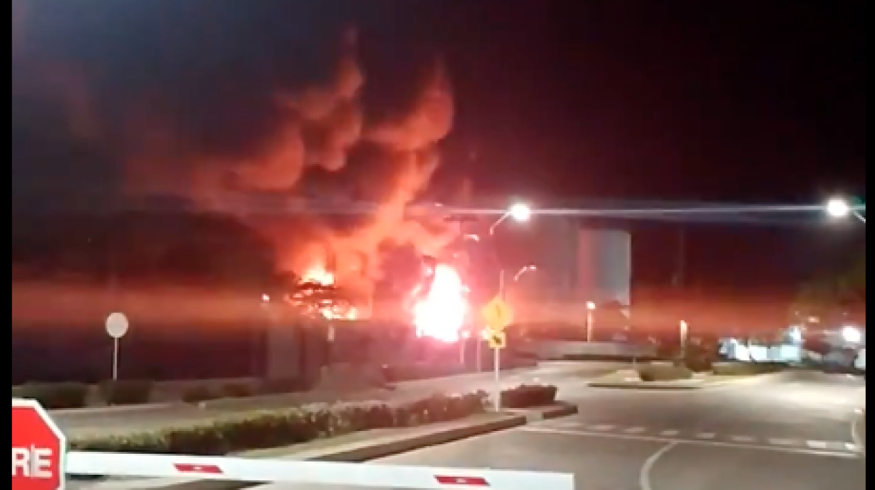 Incendio en la Vía 40