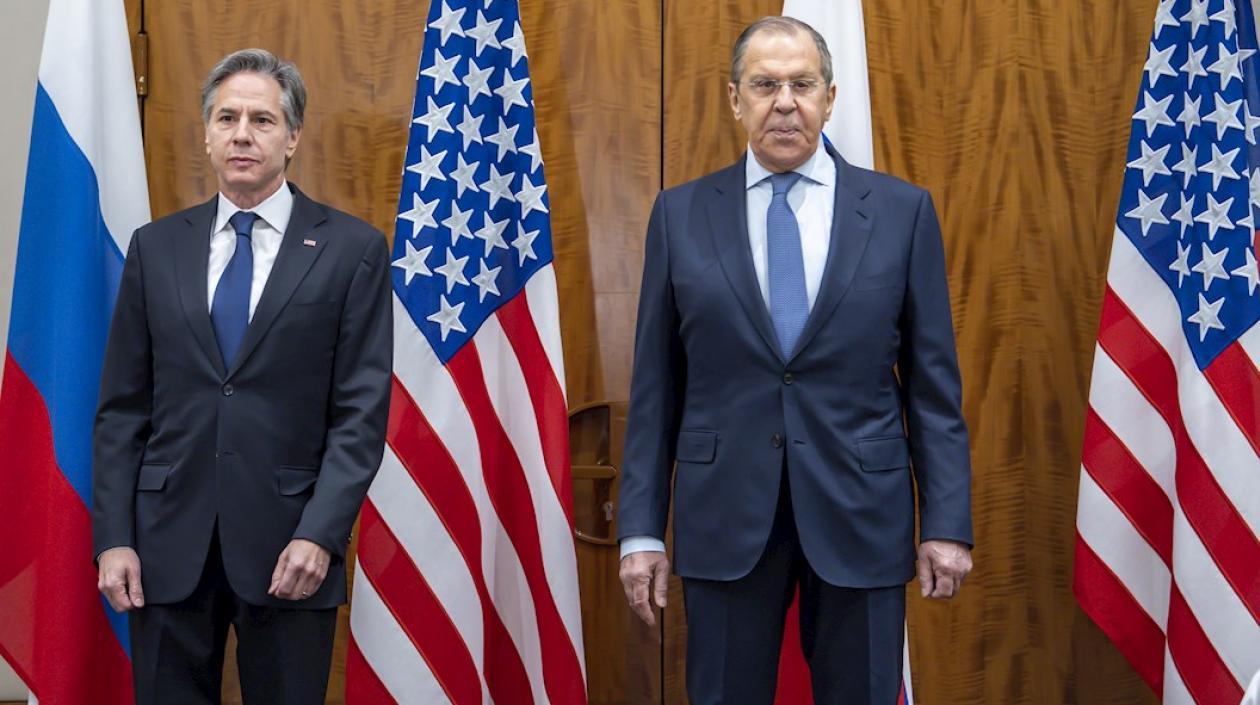 Antony Blinken y Serguéi Lavrov.
