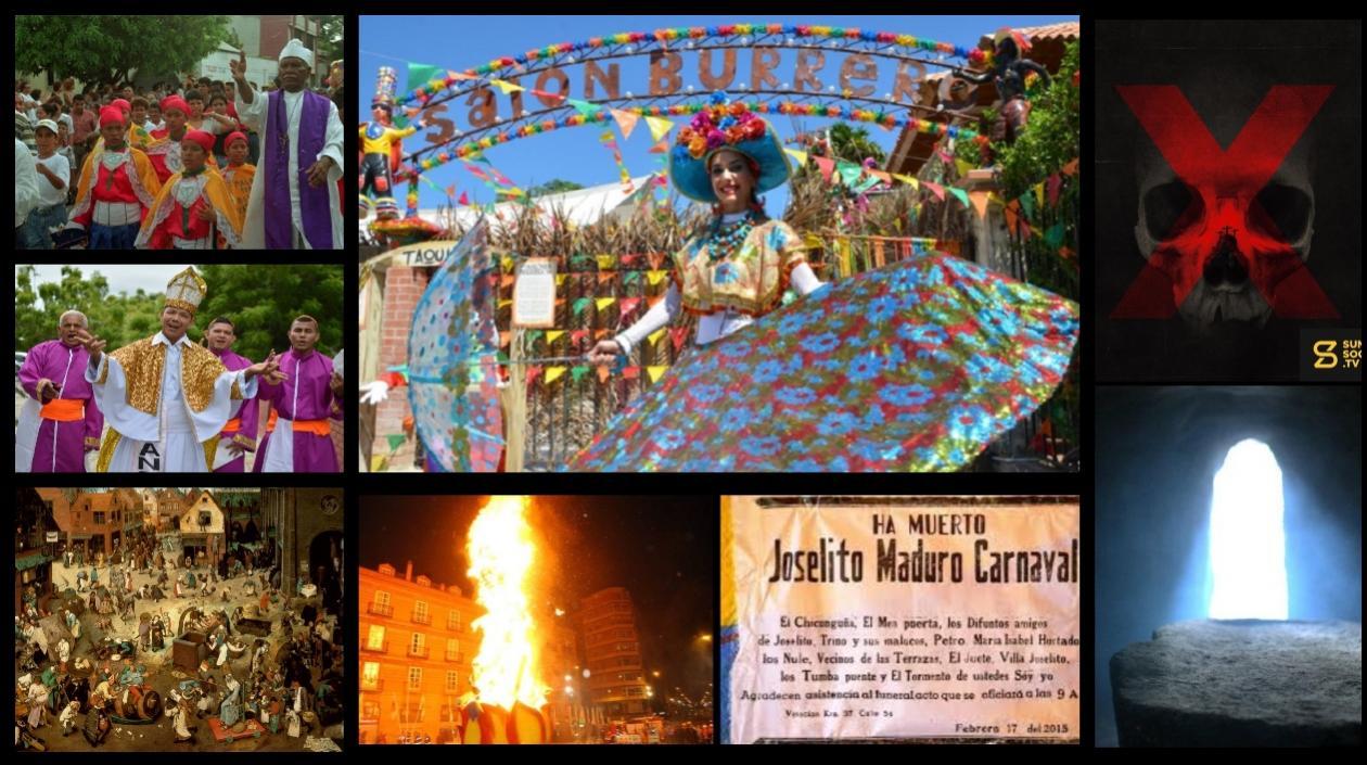 Muchos especialistas relacionan el tema carnavalero con la religión. 