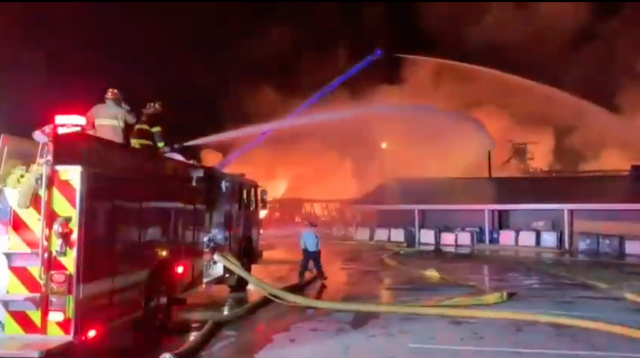 Imagen del incendio.