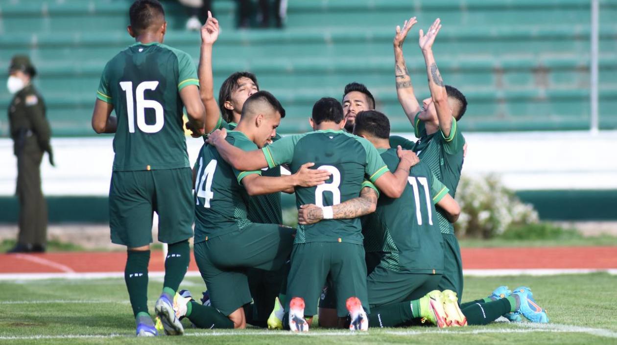 Jugadores de la Selección Bolivia. 