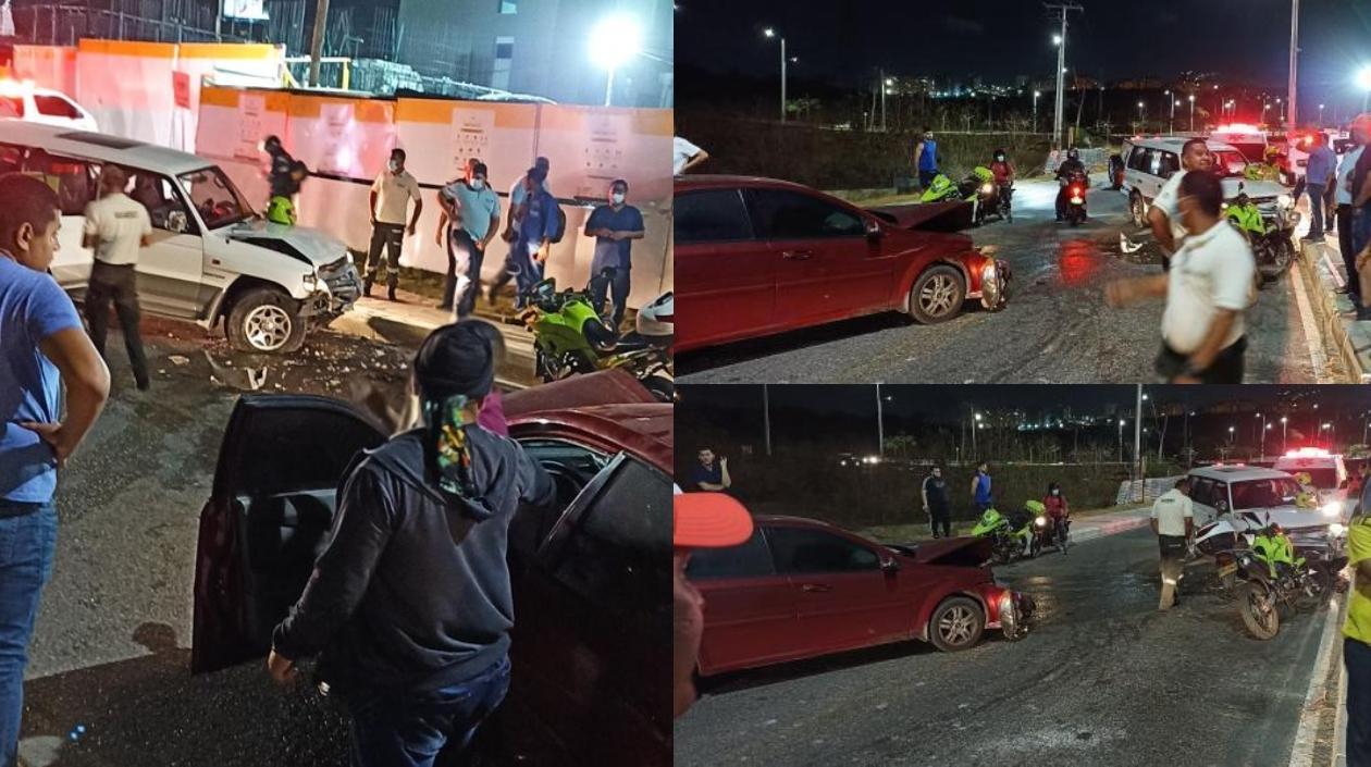 Imágenes del accidente.