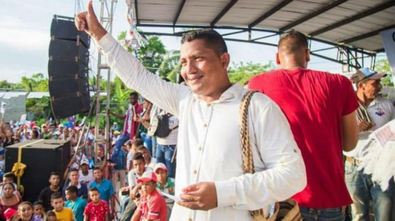 El alcalde de San Zenón, Genor Bolaños.